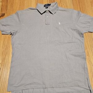 Polo by Ralph Lauren Light Gray Polo Shirt for Men